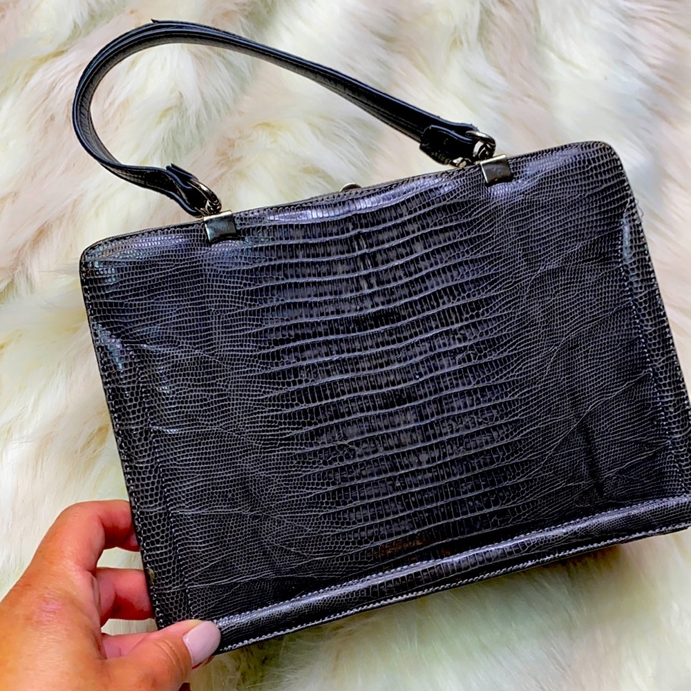 ANDREW GELLER: Vintage Leather Handle bag